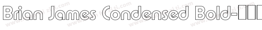Brian James Condensed Bold字体转换